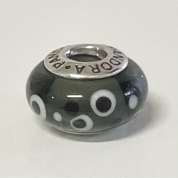 Pandora Black Bubbles Murano Charm - Picture 3 of 6